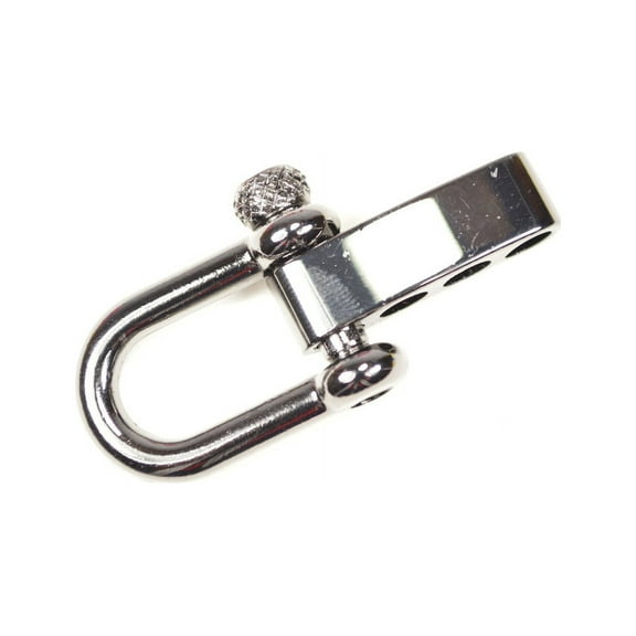 Gun Metal Adjustable Shackle - 10 pack - Great for Paracord Crafts