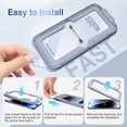thumbnail image 6 of Screen Protector for iPhone 14 Pro Max [2 Pack] - 9H Hardness Shatterproof HD Clear Transparent Tempered Glass Film [Easy Installation] [Bubble Free] for Apple iPhone 14 Pro Max (6.7 Inch), 6 of 13