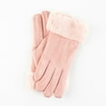thumbnail image 3 of Women Winter Suede Thick Fleece Lined Touch Screen Warm Outdoor Sports Gloves, 3 of 8