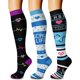 thumbnail image 1 of CHARMKING Calcetines de compresión para la circulación de mujeres y hombres (3 pares) 15-20 mmHg es el mejor soporte para correr atlético y ciclismo, 1 of 4