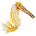 thumbnail image 1 of 30pcs Ribbon Stick Wand Party Streamers With Bell For Wedding Flower Girls Party Activities Birthday Photo Props, 1 of 9