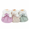 thumbnail image 4 of CSChome Pet Dress Plaid Pattern Pet Plaid Pattern Dog Princess Winter Warm Pet Supply, 4 of 6