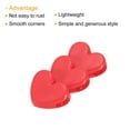 thumbnail image 4 of Uxcell Paper and Bag Clips,10Pack Heart Shape Clamps Snacks Bag Clips,Red, 4 of 5