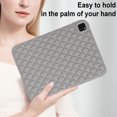 thumbnail image 6 of Allytech Case for iPad Pro 11-Inch M4 (2024 Model, 5th Generation), Slim Luxury Diamond Pattern [Camera Protection] Shockproof Soft TPU Back Case Compatible with Apple iPad Pro 11 (2024) - Grey, 6 of 7