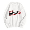 thumbnail image 2 of PENGXIANG Femmes Mode Sweat à Capuche Sweat-Shirt Col Rond Pull Lettre Imprimé Sweat-Shirt, 2 of 3