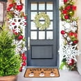 Christmas Doormats Blanket Home Front Door Decorations Santa