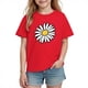 thumbnail image 1 of Blusas y camisas de manga corta con cuello redondo para niños y niñas, camisetas gráficas de manga corta, blusas con estampados bonitos para la temporada escolar., 1 of 8