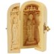 thumbnail image 2 of Buddha Chanting Decoration Wood Craft Figurine Indoor Zen Atmosphere Golden 1Set, 2 of 5