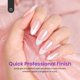 thumbnail image 2 of Press On Nails, puntas francesas con forma de escarabajos, 210 unidades, rosa, tamaño mediano, 2 of 6