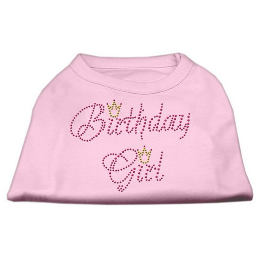 Birthday Girl Rhinestone Shirt Light Pink XXXL(20)