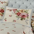 thumbnail image 3 of Classic Flower Bouquet Elegant Jacquard Woven Bedding, 3-Pc King Ecru Bedspread Set, 3 of 5