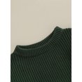 thumbnail image 5 of Lamuusaa Toddler Baby Autumn Sweater, Solid Color Knit Long Sleeve Round Neck Knitwear Pullover Winter Sweatshirt, 5 of 9