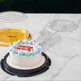thumbnail image 2 of 10pcs Clear Cake Carrier Round Cake Box Baking Packing Box Birthday Cake Box, 2 of 3