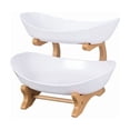 thumbnail image 6 of MMJ Kitchen Appliances Tiered Fruit Basket Stand Countertop Organizer 2 Layer for Fruits Snacks, 6 of 8