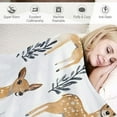 thumbnail image 3 of Shangniulu Cute Deer Fleece Blanket - Lightweight Soft Cozy for Gifts Throw , Kids, Girls, Women, Sweet Animal Blankets, Home Room Modern Art Decor, 3 of 6