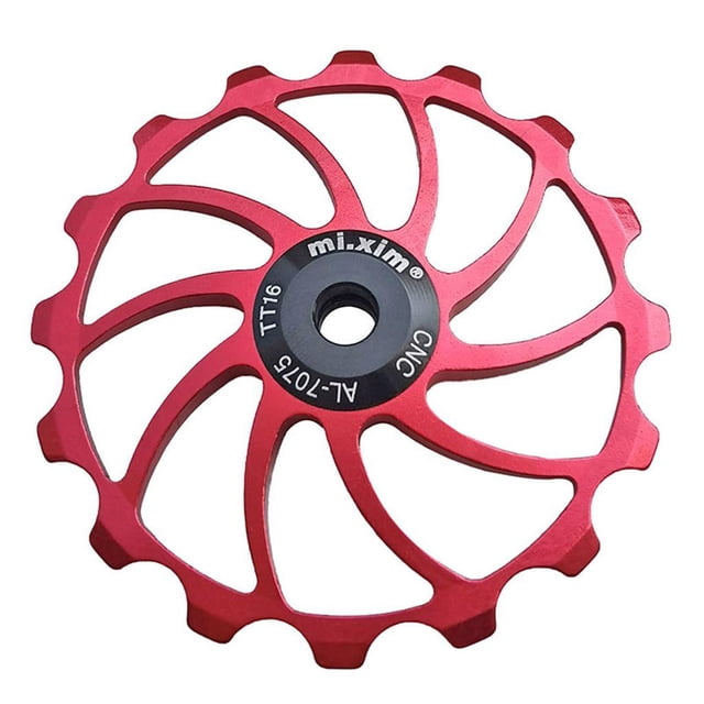 Bicicleta de ciclismo cambio trasero bicicleta de carretera rueda de guía de rojo Zulema Rueda jockey
