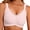 Pink, variant on MINTREUS Womens Wireless Bras V Mesh Comfortable Bralette Supportive Tshirt Bra No Underwire Seamless Push Up