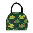 thumbnail image 2 of 7L Volume Handheld Insulated Reusable Meal Tote Lunch Bags Green Frogs, 2 of 6