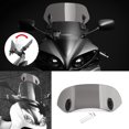 thumbnail image 2 of Motorcycle Adjustable Clip On Windshield Extension Spoiler Wind Deflector Gray, 2 of 5
