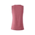 thumbnail image 5 of YUGYXL Womens Solid Color Tank Tops Lightweight Sleeveless Wide Strap Top Classic Loose Fit Crew Neck Camisole Plus Size Yoga Sport Tanks Blouses Time-Limited Sales Pink,XL, 5 of 7