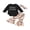 Pink Black, variant on Newborn Baby Girl Halloween Outfits Letter Long Sleeve Bodysuit Pumpkin/Ghost Flare Pants Set Headband 3Pcs Fall Clothes
