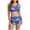 003Purple, variant on Generic Two Piece Swimsuits for Women Floral Print Racerback Crop Bathing Suit Top with Boyshorts Sporty Swimwear