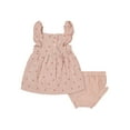 thumbnail image 2 of Wonderluxe Newborn/Infant Girls' Dress and Bloomer, 2-Piece Set, Sizes 0-3M-12M, 2 of 4