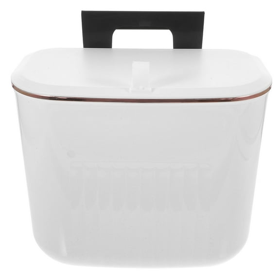 UPOUART 1Set Hanging Small Trash Can Plastic Rectangular Space-saving For Home Use in Campers RV