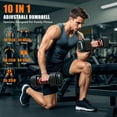 thumbnail image 5 of GIKPAL 50LB(25lbs*2) Adjustable Dumbbells Set,10 in 1 Quick-Select 2.5-25lbs Weight Adjustable Dumbbells for Full Body Home Workout, 5 of 7