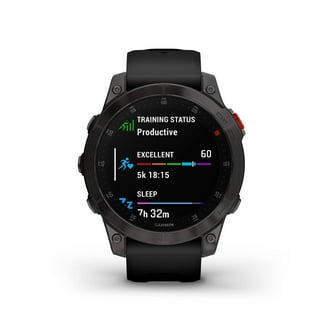 Garmin Fenix 6 - Sapphire Carbon Gray GPS Smartwatch with Black