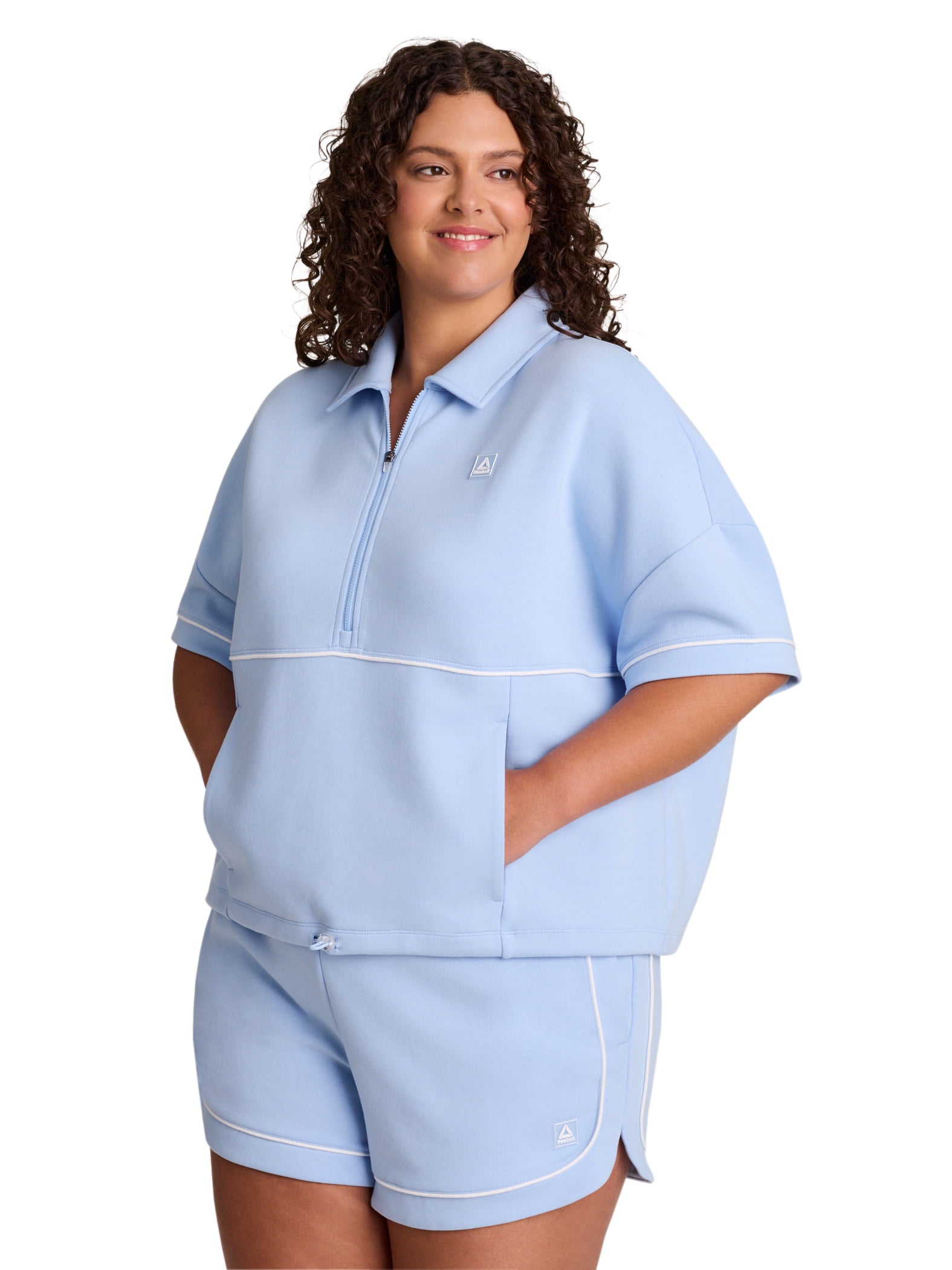 Reebok Women's Team Player Short Sleeve Oversize Pullover, Sizes XS-4X