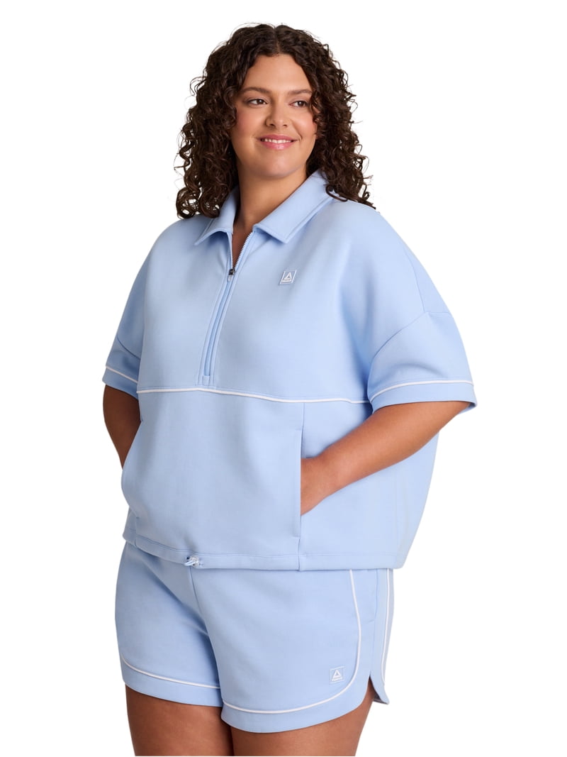 Reebok Women's Team Player Short Sleeve Oversize Pullover, Sizes