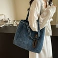 thumbnail image 5 of Contemporary Shoulder Bag Jeans Handbag Large Capacity Shopping Bag Delicate Handbags For Work School And Travel, 5 of 9