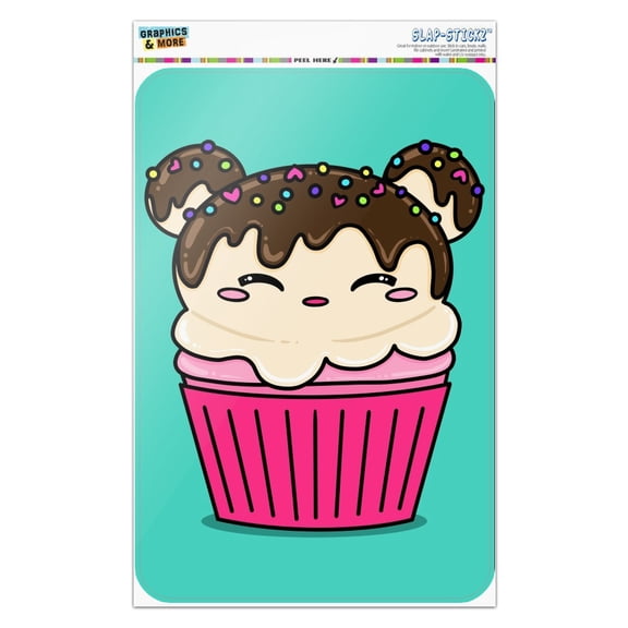 Cute Mouse Bear Ice Cream Cupcake with Sprinkles Home Business Office Sign
