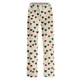 thumbnail image 6 of Hearthz Valentines Day Pajama Pants Women Love Heart Graphic Pajama Pants Women Drawstring Wide Leg Holidays Women Sleep Pants, 6 of 7