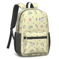 thumbnail image 2 of Unicorn and Lightning Yellow Pattern 17" School Backpacks for Teens,Waterproof Oxford Fabric,S-Shape Padded Straps for School,Travel,Hiking,Camping, 2 of 6