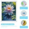 thumbnail image 3 of Diamond Art Kit for Adults, Water Lily Blossom Reflecting Serenity Diamond Painting for Adults Beginners, 5D DIY Diamond Art Painting Kits, Colorful Diamond Painting Craft for Home Decor 12x16, 3 of 7