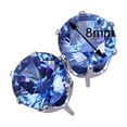 thumbnail image 5 of SmartBy Ear Studs Elegant All Match Cubic Zirconia Round Exquisite Earrings for Dating, 5 of 7