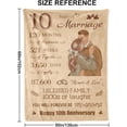 thumbnail image 2 of LHSHID Wedding Anniversary Couples Gifts Blanket Flannel Soft and Comfortable Anti static Bed Sofa Blanket 50x60in, 2 of 6