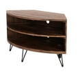 thumbnail image 5 of Fan Shape Reclaimed Wood Living Room Corner Media Unit - Strong Construction Easy To Keep Clean Fits Any Style 43.57" D X 20.52" W 23.66" H 29.72 Lb Weight Table For Space And Cleanable Matches, 5 of 6
