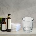 thumbnail image 6 of 2pcs Bathroom Toothbrush Tumblers Glass Cup for Bathroom Kitchen Color Gray Amber 4.92''x3.03'', 6 of 7