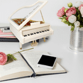 thumbnail image 4 of Piano Music Box, White Clockwork Mechanical Musical Boxes, Classical Music Box for Girls Birthday Gift or Desktop Decor, 4 of 5