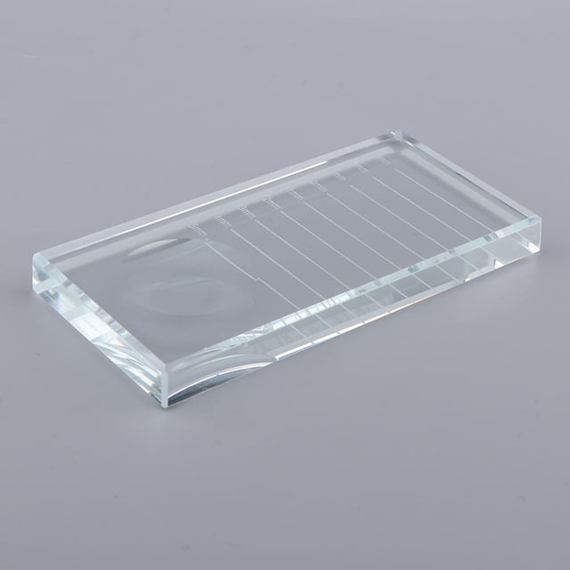 Soporte de extensión de pestañas perfecl de vidrio 10 x 5 x 1 cm