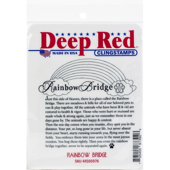 Deep Red Stamps Rainbow Bridge