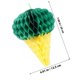 thumbnail image 2 of Party Honeycomb Ball Ornament Ice Cream Pendant for Decoration 4Pcs Pack, 2 of 4