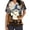 Mulitcolor#01, variant on Plus Size Halloween Scrub Tops Women Funny Ghost Pumpkin Bats Printed Nurse Uniform Short Sleeve Scrub V Neck Shirt with Pockets