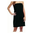 thumbnail image 2 of Terry Spa Wrap for Women, BLACK, XXL, 2 of 4