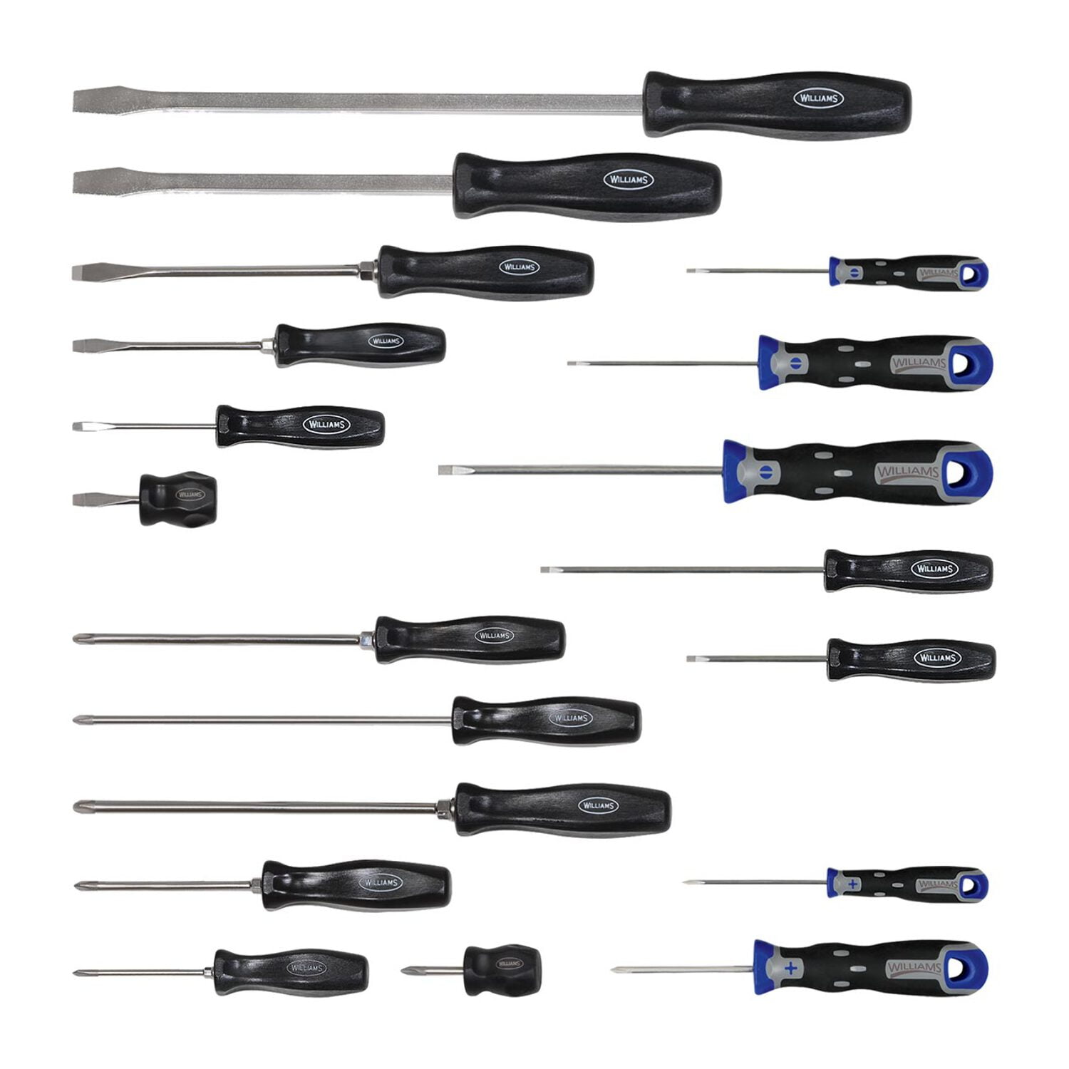 Williams 100P-19MD Premium Mixed Screwdriver Set, 19-Piece