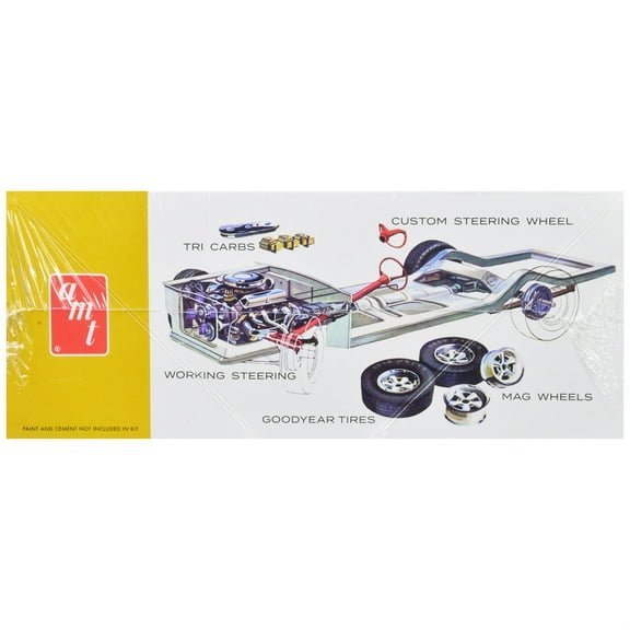 Skill 2 Model Kit 1963 Ford Mustang II Concept Car 1/25 Scale Model by AMT