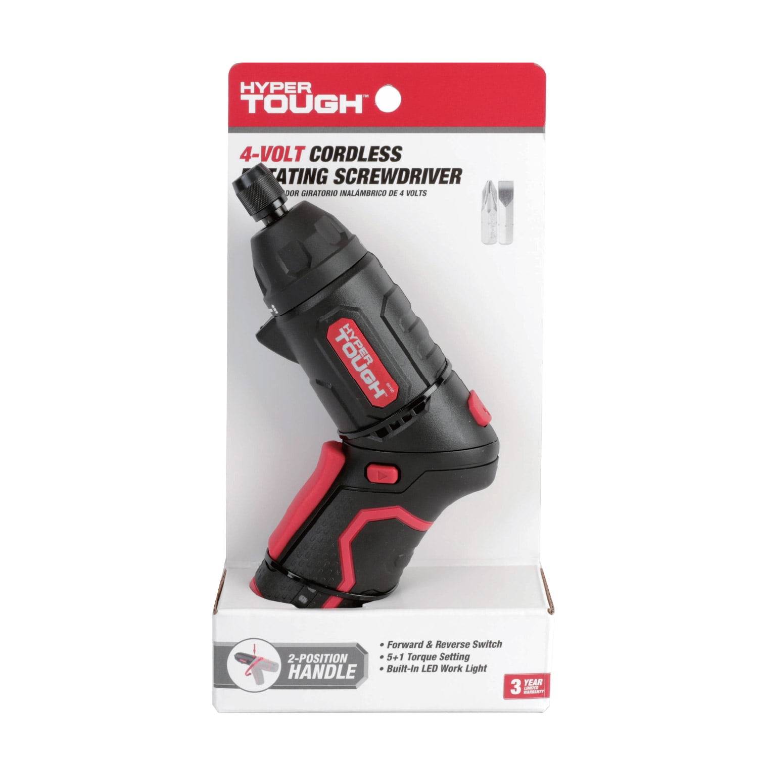 Hyper Tough 4V Rotating Head Screwdriver, Holiday Gift